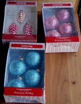 Country Living Home Spun Holiday Glass Ornaments - Variety To Choose - B... - $8.99