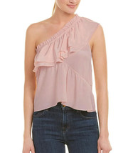 IRO Paris Womens Top Ballie Elegant One Shoulder Light Pink Size 38 AI564 - $72.89