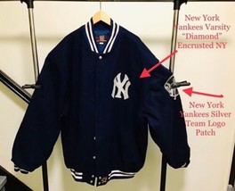 JH Design New York Yankees Wool Varsity Jacket w/ Leather Lettering 6XL ... - $1,569.15