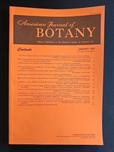 American Journal of BOTANY Official Publication January 1991 Volume 78 N... - $15.98