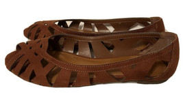 Women’s Shoes Arizona Brand Open Toe Flats Size 8 Brown - $10.84