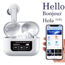 Language Translation Earbuds 3-in-1 AI Translator Earbuds with 150 Langu... - $9.99
