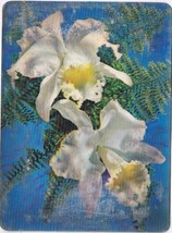 Postcard 3D Lenticular White Orchids - £6.32 GBP