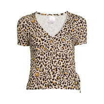 No Boundaries Juniors Womens Wrap Top Leopard Print Size 3XL 21 - £19.97 GBP