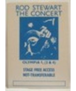 ROD STEWART THE CONCERT OLYMPIA - VINTAGE ORIGINAL 1970&#39;s CLOTH BACKSTAG... - $27.40 CAD