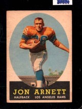 1958 Topps #20 Jon Arnett Vg (Rc) La Rams Nicely Centered *X84653 - £4.05 GBP
