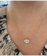 4 Cts Oval Shape F/VS1 Lab Grown Diamond Pendant 14k Yellow Gold IGI CER... - €1.844,92 EUR