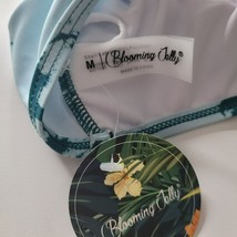 Blooming Jelly Bikini Blue Green Splatter Print Womens Medium Two Piece Swimsuit - $17.60