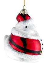 Adler Marshmallow Peeps Santa Chick Glass Glittered Boxed Christmas Ornament - £31.41 GBP