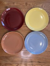 4 Santa Anita California Modern Plate Dish Dinnerware Dinner Vintage USA Lot Set - $39.55