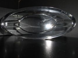 Dunhill Glass Ashtray Clear Crystal Cigar Tray Width 8.5" L x 3.75" W x 1.25" H image 8