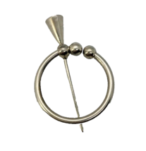 Malmö Sweden 800 Silver Fibula Penannular Brooch Pin Cloak Shawl - £79.05 GBP