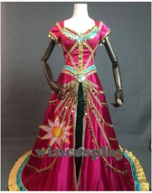 Jasmine Movie Aladdin Costume Dress Princess Purple Carnival Adult Cosplay - £128.69 GBP+