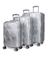 Contour 3 Piece Hard Expandable Luggage Set (Silver) - £177.27 GBP