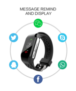 Fitness Tracker Heart Rate Monitor Step Counter - £8.03 GBP