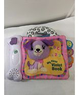 Leap Frog My First Violet Book Soft Electonic baby toy ABC 123 Music lea... - $445.74 MXN