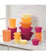 Tupperware Storage Container Set Orange Multicolor 32-Piece Heritage Col... - $2,208.22 MXN