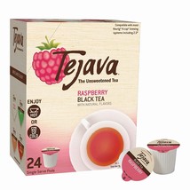 (24 Pk) Tejava Raspberry Unsweetened Black Tea Pods KETO/0 SUGAR/GF/NON GMO/DIAB - £10.05 GBP