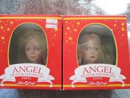 Fibre Craft Angel Head &amp; Hands set, two, both blonds, vinyl - $20.00