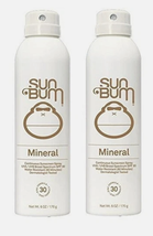 2x Sun Bum Mineral SPF 30 Sunscreen Body Spray Water-Resistant Broad 6 o... - $33.13 CAD