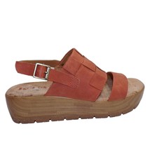 Korks Korkease Women Fraya Platform Sandals Size 8 Rust Faux Leather Sli... - £27.65 GBP