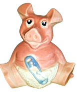Vtg Wade NatWest Piggy Bank Baby Woody Ceramic Pig Money Box - $318.37 MXN