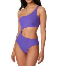 MSRP $95 Bar III Paradise Garden Monokini One-Piece Swimsuit Purple Size Small - £13.73 GBP