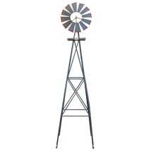 8Ft Tall Windmill Ornamental Wind Wheel Garden Weather Vane /W Tips Patio Yard - £73.67 GBP