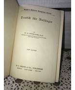 Vtg 1915 &amp; 1923 Deutfcb fur Anfanger by W.D. Zinnecker Ph.D. Heath Langu... - $119.29 CAD