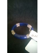 Ashley B. Bracelet w/Blue Bead &amp; Silver Toned Links - €1,11 EUR