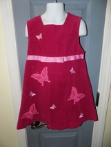 Bonnie Jean Applique Butterfly Dress Size 5 Girl&#39;s EUC - £14.87 GBP
