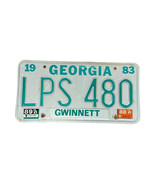 Georgia License Plate Tag 1983 88 &amp; 89 Gwinnett County # LPS 480 for Cla... - £29.35 GBP