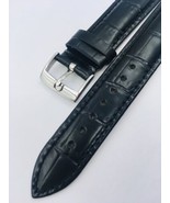 20mm PADDED MENS LEATHER STRAP FOR OMEGA WATCH.BLACK.seamaster 300,HEAVY... - £79.40 GBP