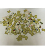 Game pieces cardboard mahjong tile pieces lot scrapbooking craft supplies - $27.01 CAD