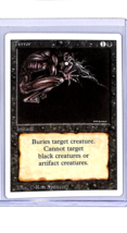 1994 MTG Magic The Gathering Revised Terror Black Vintage Magic Card WOT... - £2.25 GBP