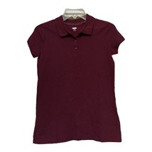 Old Navy Youth Girls Wine School Uniform Pique Polo Shirt Size XL 14 New - $6.78