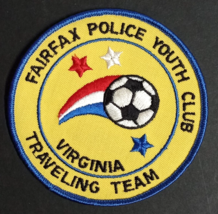 Fairfax Police Youth VA Soccer Clothing Embroidered Souvenir Trading Patch NEW - £7.88 GBP