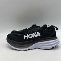 Hoka One One Bondi 8 1127952 BWHT Womens Black White Running Shoes Size 6 B - £78.29 GBP