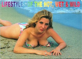 LifeStyles of the Hot Wet &amp; Wild Girl Postcard Risque Ocean Blonde Bikin... - $11.76