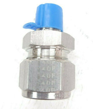 Parker A-LOK 316 SS Connector 5/8&quot; (1&quot; nut OD)x 1/4&quot; (threaded end) Fitting - £19.37 GBP