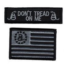 Dont Tread On Me Name tag USA Flag Tactical Milspec Hook Patch - £7.11 GBP