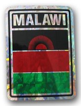 AES Wholesale Lot 6 Country Malawi Reflective Decal Bumper Sticker - £7.85 GBP