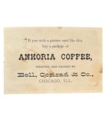 Antique Trade Card Ankoria Coffee Bell Conrad Chicago IL Advertising Vic... - $11.98