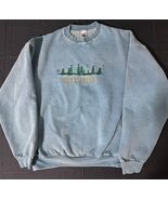 VINTAGE Fruit of the Loom Supercotton Mens XL Blue Denim Like Crewneck M... - $229.79 MXN