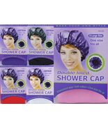 1 Piece Waterproof Shower Cap Soft Vinyl &amp; Cotton X-Large Double Lined #... - $6.90 CAD