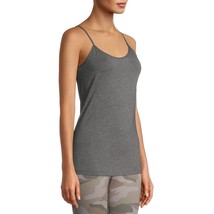 Time And Tru Women&#39;s Cami Shirt LARGE Charcoal Adjustable Strap New - $10.69