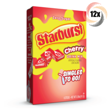 12x Packs Starburst Singles To Go Cherry Drink Mix 6 Singles Each .59oz - $30.19