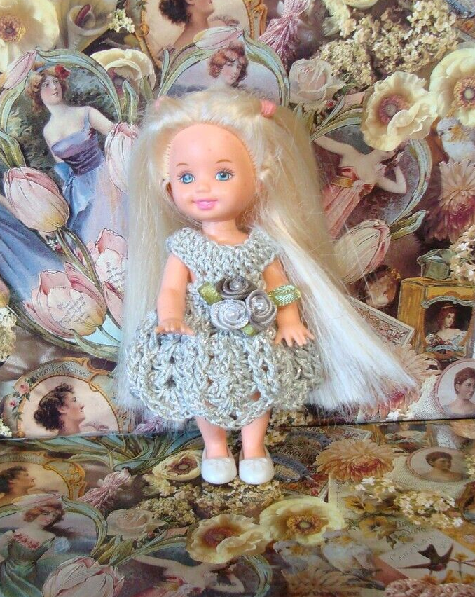 Hand crocheted Doll Clothes for Kelly or same size dolls #2545 - $12.00