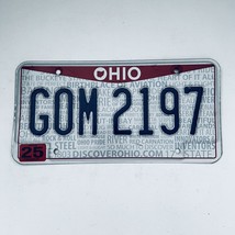  United States Ohio Franklin County Passenger License Plate G0M 2197 - £13.00 GBP