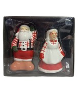 2018 Target  Threshold Christmas  Santa and Mrs. Claus Salt Pepper Shakers - £15.69 GBP